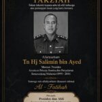 MAKLUMAN KEMATIAN PESARA BOMBA – Haji Salimin bin Ayed